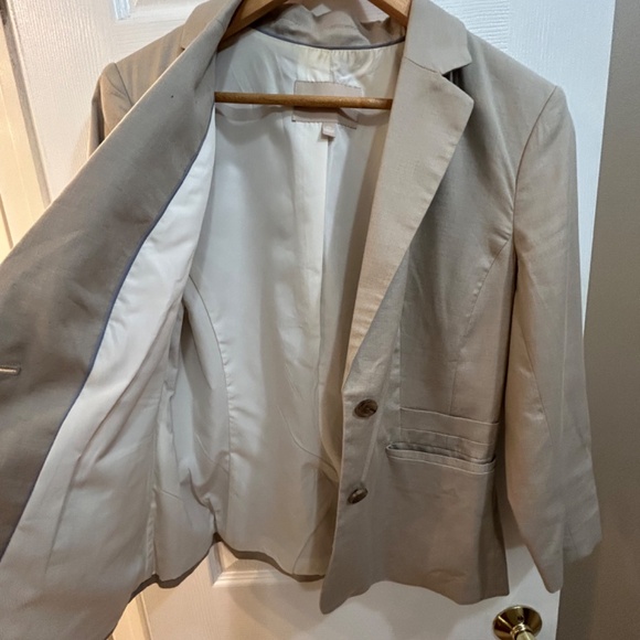 Banana Republic Lightweight Cotton Suiting Jacket – Size 10, 3/4 Length Sleeves - Picture 4 of 5